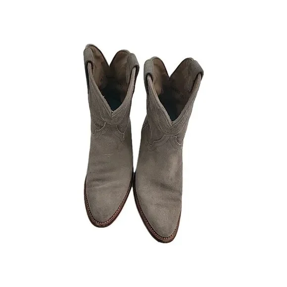 Tecovas The Lucy Women's Western Boots Size 8B Gray Suede - Picture 1 of 7